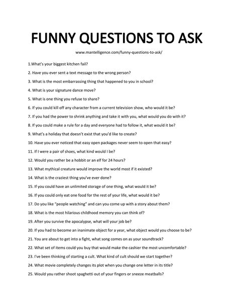 25 funny survey questions & ideas to make anyone .